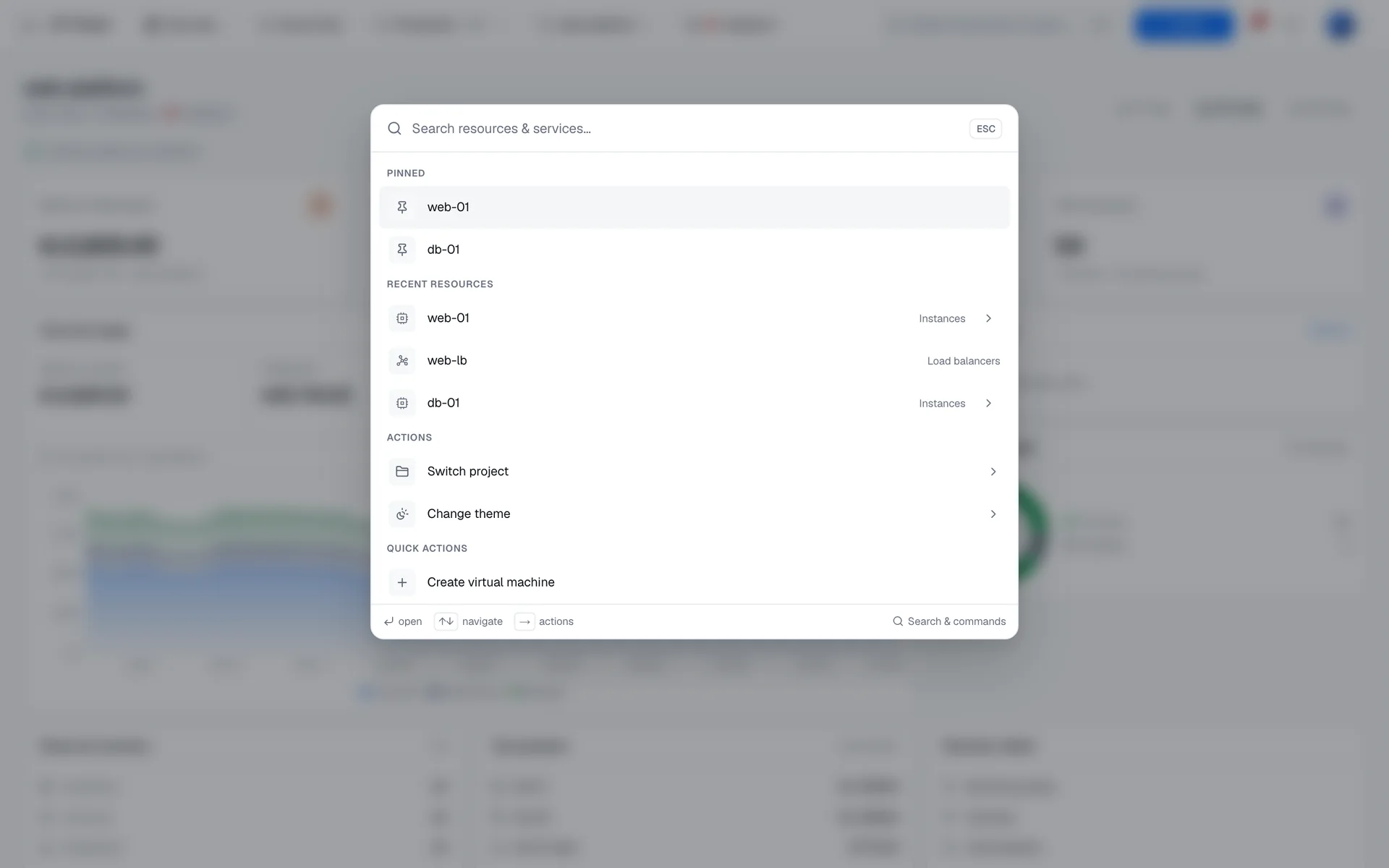 Search with ⌘K
